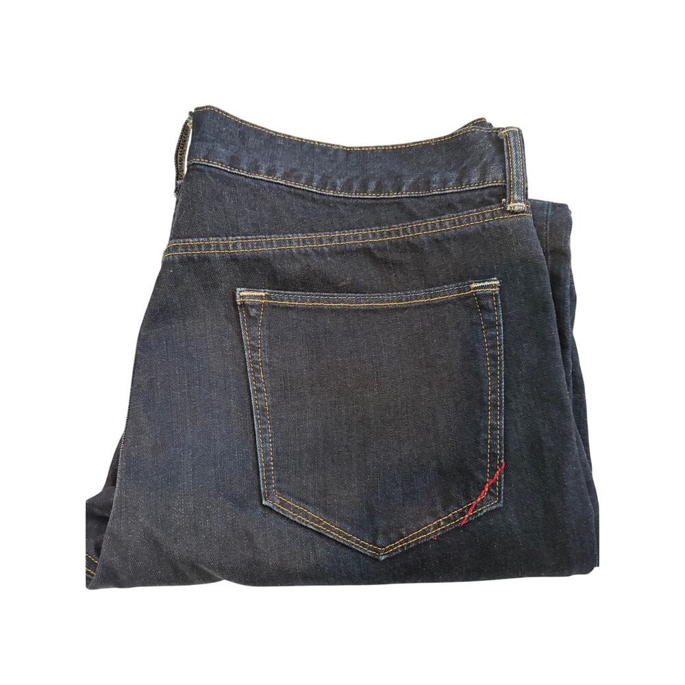 Banana Republic Straight Jeans 36x32 Dark‎ Wash Straight Leg Stretch Denim Blue